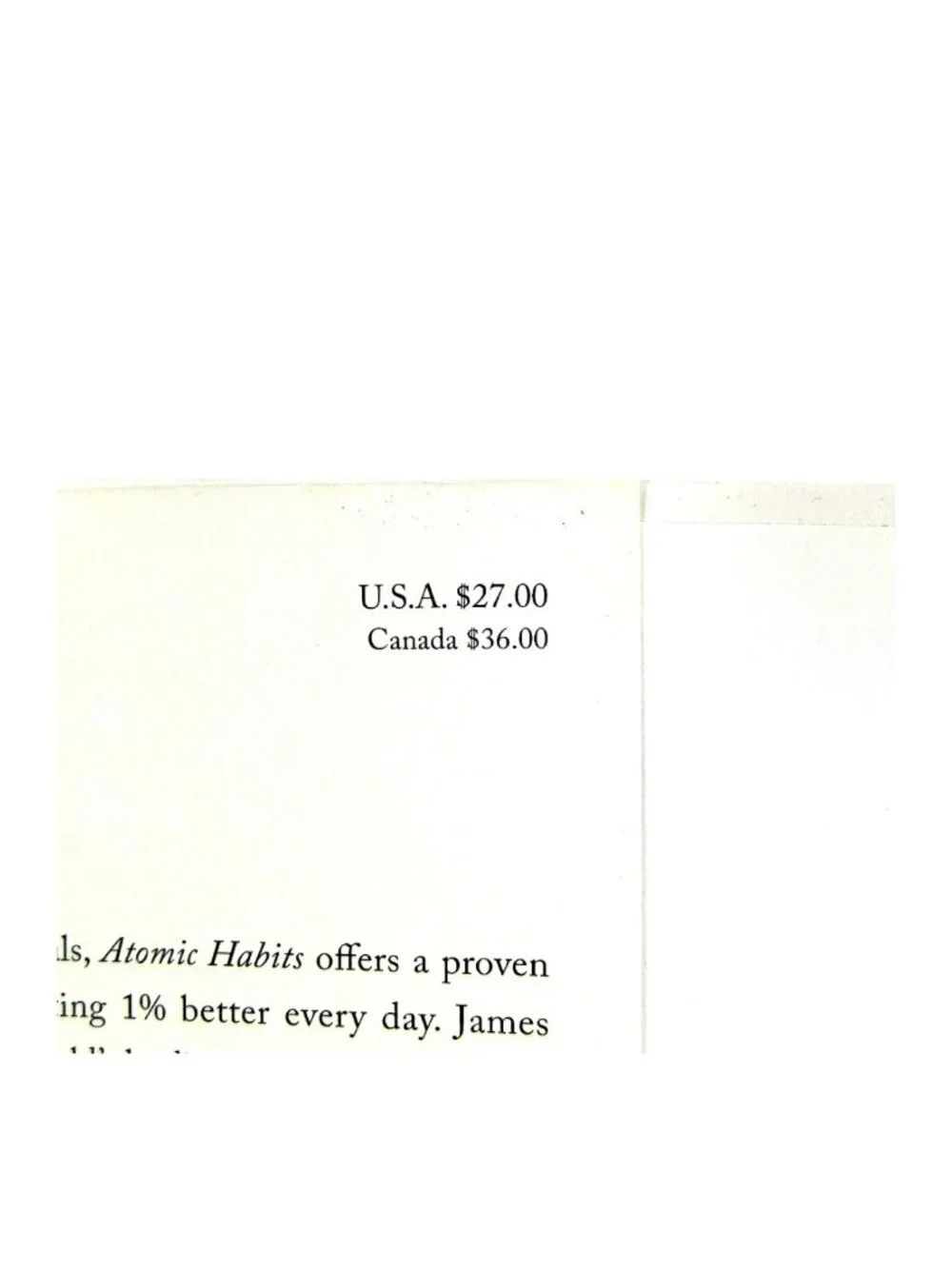 Atomic Habits by James Clear Hardcover Book Self Help Motivation